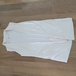 Ted Baker London Soft Pink Sleeveless Open Front Cardigan Duster Sweater Wool 3